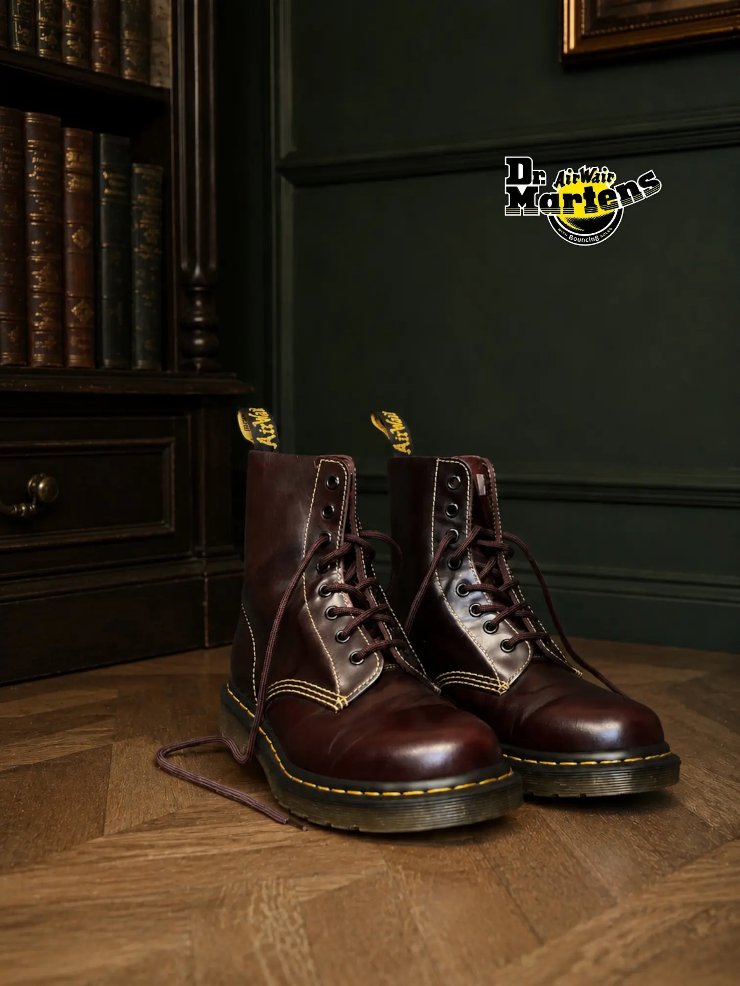 Dr.Martens 1460 Pascal Atlas oxblood, винтаж, р.38