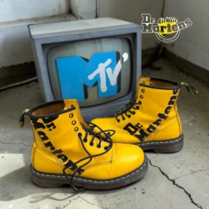 Dr. Martens 1B89 Yellow Logo, жёлтые, винтаж, р.41