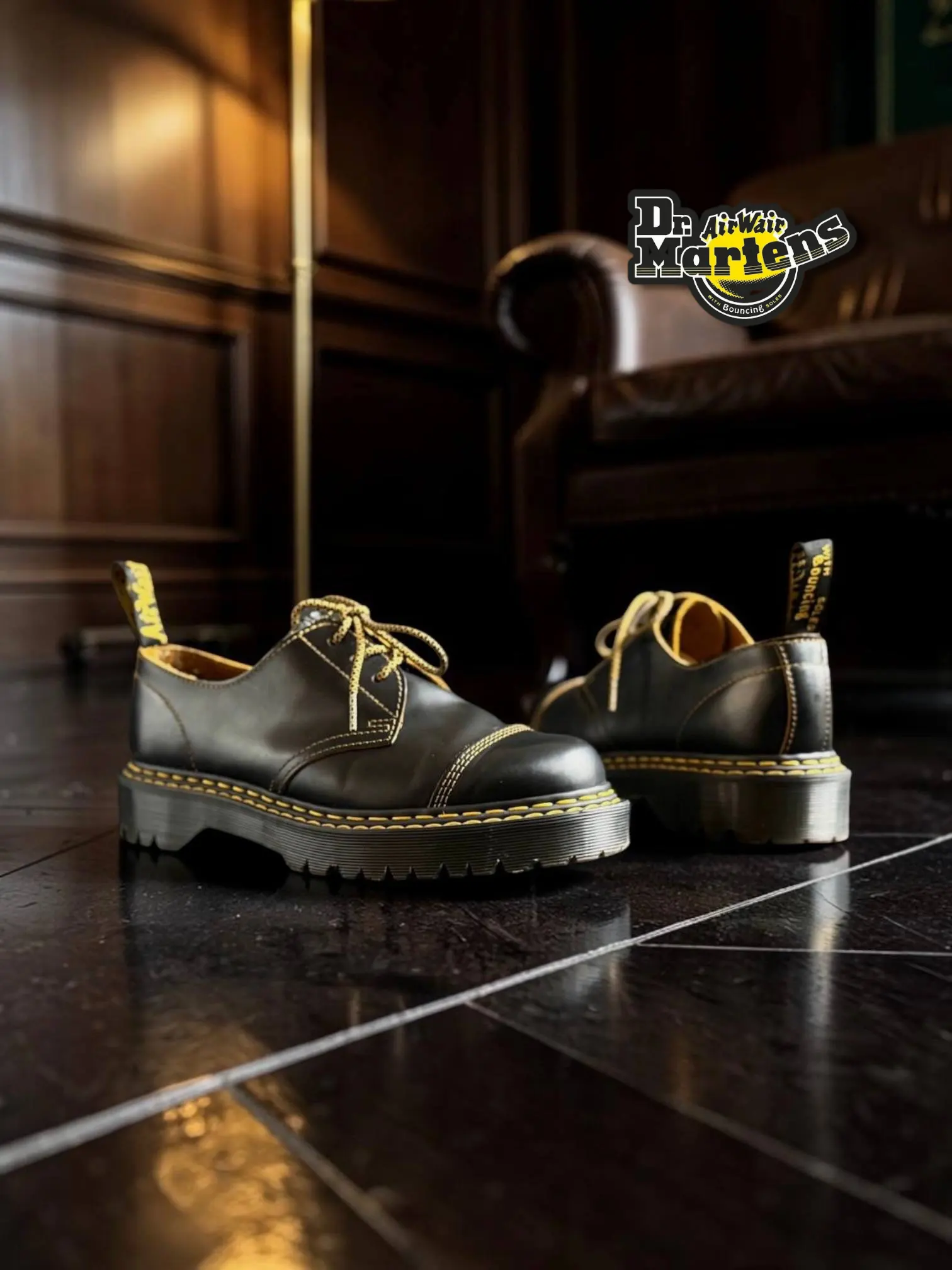 Полуботинки Dr. Martens 1461 Bex Double Stitch